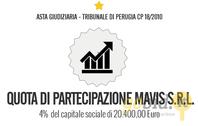 Quota di Partecipazione - Società Mavis Srl - Vendita n.16