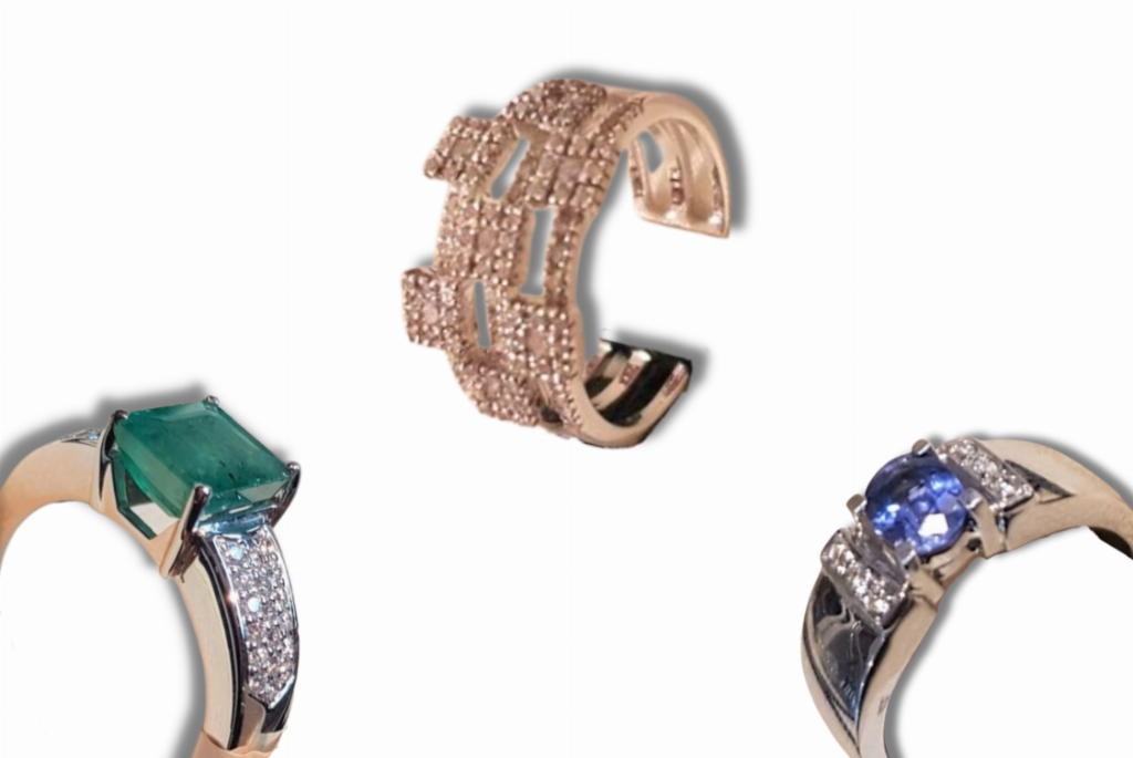 Пръстени от злато с диаманти и скъпоценни камъни - Търговски съд №1 в Ла Коруня - Продажба 3