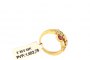 18 Carat Yellow Gold Ring - Diamonds - Rubies - Emeralds 2