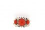 18 Carat White Gold Ring - Coral 3