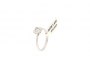 Anillo de Oro Blanco 18 Quilates - Diamantes 0,25 ct 2