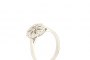 Anillo de Oro Blanco 18 Quilates - Diamante 0,08 ct - Diamantes 0,14 ct 2