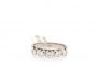 18 Carat White Gold Ring - Diamonds 0.43 ct 1