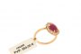 18 Carat Rose Gold Ring - Diamonds 0.18 ct - Ruby 2