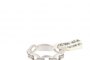 Bague Or Blanc 18 Carats - Diamants 0,08 ct 3