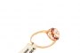 18 Carat Rose Gold Ring - Topaz and Rubies on the Sides 2