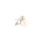 18 Carat White Gold Earrings Diamonds 0.16 ct - Pearls 3