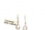 18 Carat White Gold Earrings - Diamonds 0.20 ct - Morganite 1