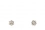 18 Carat White Gold Earrings - Diamonds - Pearls 2