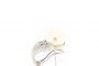 18 Carat White Gold Earrings - Diamonds - Pearl 3