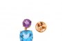 18 Carat Rose Gold Earrings - Topaz 8.94 ct - Amethyst 2.72 ct 3