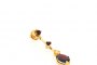 18 Carat Yellow Gold Earrings - Yellow Sapphire - Garnet 3