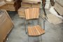 N. 77 Folding Chairs in Teak and Iron 1