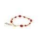 18 Carats Bracelet Or Jaune - Corail 2