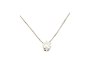 Collana con Punto Luce Oro Bianco - Diamante 0,32 ct 2