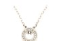 Collana con Ciondolo - Oro Bianco - Diamanti 0,20 ct 3