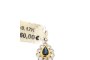 Pendant White Gold - Diamonds 0.17 ct - Blue Sapphire 2