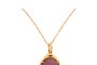 Necklace with Pendant - Rose Gold - Ruby 2