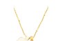 White and Yellow Gold Chain Necklace with Pendant - White and Yellow Gold - Diamonds 2