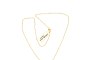 White and Yellow Gold Chain Necklace with Pendant - White and Yellow Gold - Diamonds 1