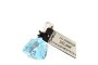 Pendentif Or Blanc - Topaze Bleue 3