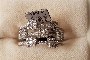 Δαχτυλίδι Λευκόχρυσο 18 Καράτια - Διαμάντια 1