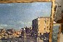 Venice, Lagoon with Gondolas - Offset Print on Canvas 6
