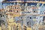 Ambrogio Lorenzetti - Effetti del Buon Governo in città - Stampa Off-Set su Tela di Cotone 6