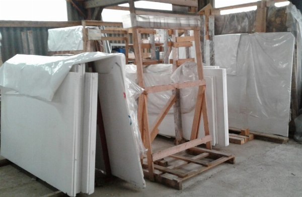 Πλακάκια από μάρμαρο και ασβεστόλιθο - Λευκές πλάκες μαρμάρου Sivec - Πώληση - 2