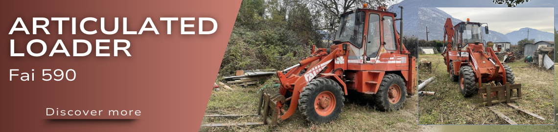 Gelenkbagger Fai 590 mit Schaufeln